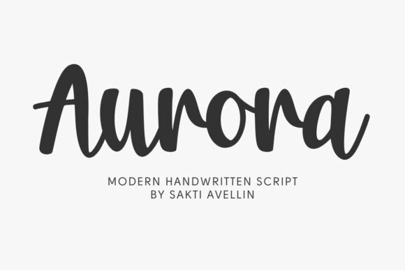 Aurora: A Handwritten Font with Cozy Winter Charm