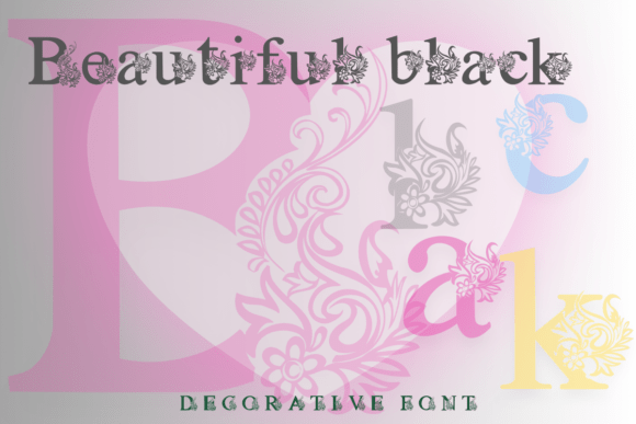 Beautiful Black: The Artistic Serif for Elegant Design