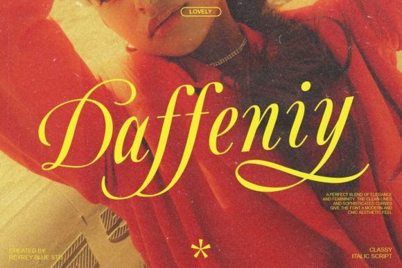 Discovering Daffeniy: An Italic Calligraphy Font for Elegant Design