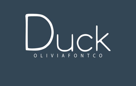 Duck: The Handwritten Font with a Romantic Edge