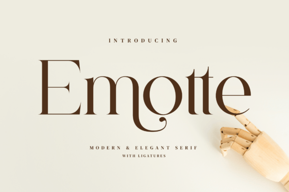 Emotte: A Serif Font for Modern Branding