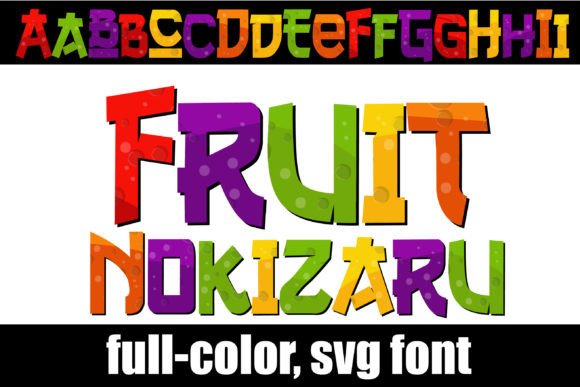 Fruit Nokizaru: A Ninja-Style Font Bursting with Color