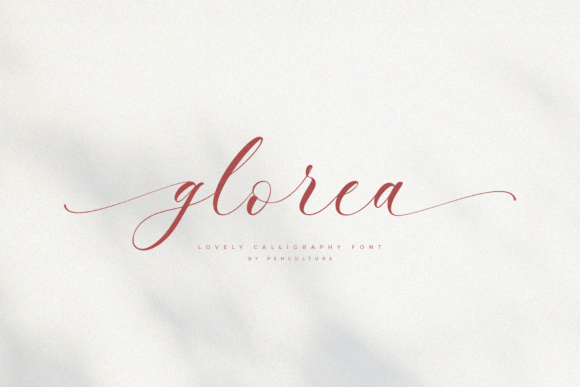 Glorea: A Modern Calligraphy Font for Elegant Projects