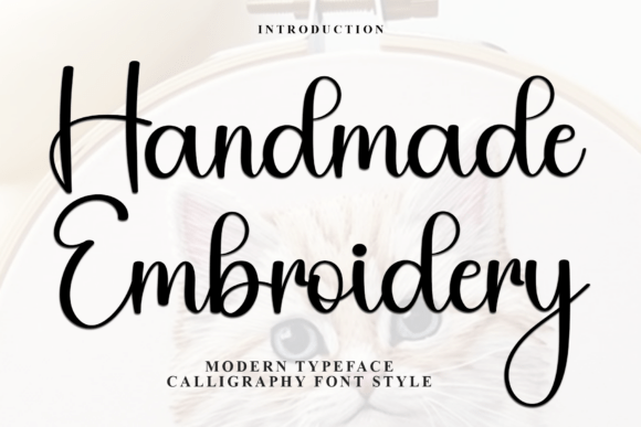 Handmade Embroidery: A Friendly Font for Creative Projects