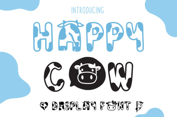 Happy Cow: A Display Font That Brings Joy to Creative Projects