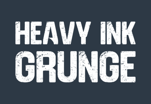 Heavy Ink Grunge: A Typeface for Audacious Voices