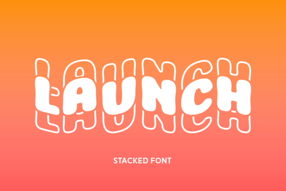Launch Font: Dynamic Waves for Bold Branding