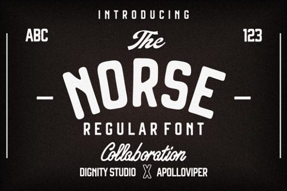 Norse: A Bold Display Font for Striking Designs