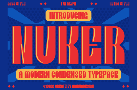 Nuker: The Modern Typeface for Bold Statements