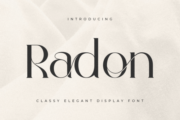 Radon: The Bold Serif for Modern Designers