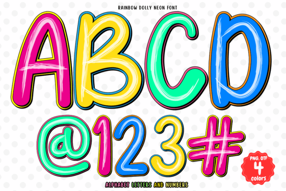 Rainbow Dolly Neon: Your Go-To Font for Vibrant, Eye-Catching Designs