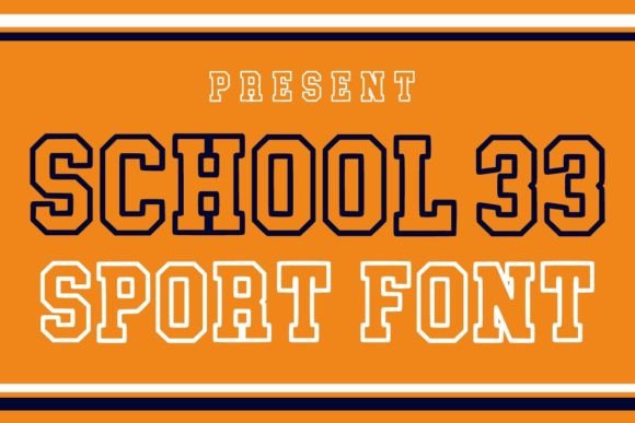 School 33: A Display Font for Winter and Holiday Branding