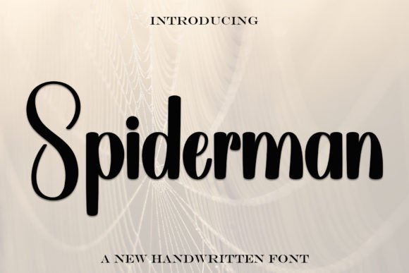 Spiderman Font: A Fresh Take on Classic Handwritten Style